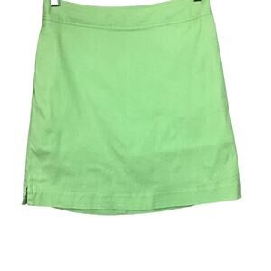 Vineyard Vines Stretch Performance Skort Skirt Lime Green Athleisure sz 2